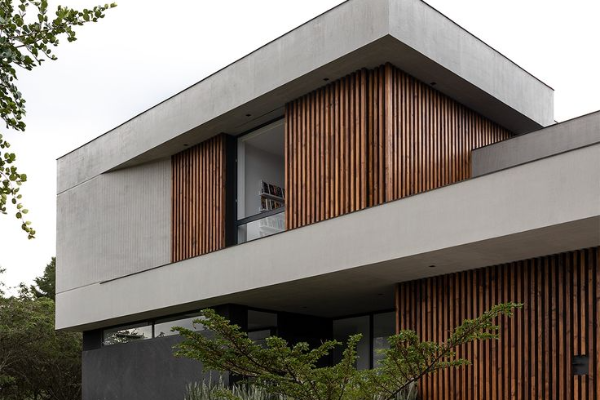 Fachadas Pivotante com Ripado